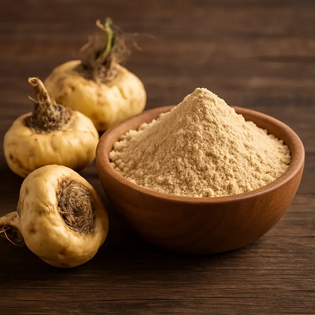 Maca Root Extract — Adaptogen for cortisol and stress-related abdominal fat control in LeanRise supplement